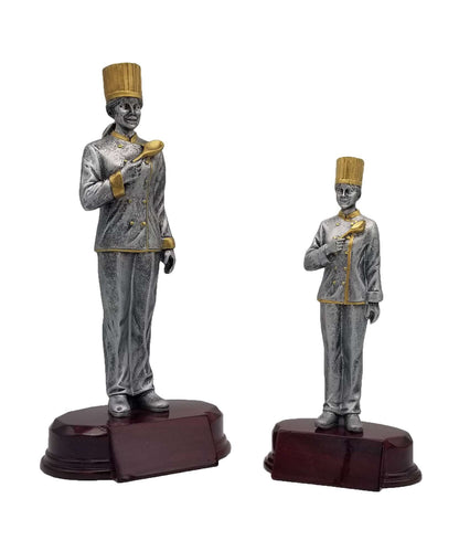 Chef Resin Trophy - Female | Engraved Chef Award - 7.25" or 9.25" Tall Decade Awards