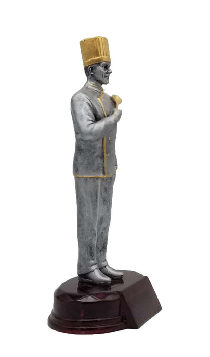 Chef Resin Trophy - Male | Engraved Chef Award - 7.25" or 9.25" Tall Decade Awards