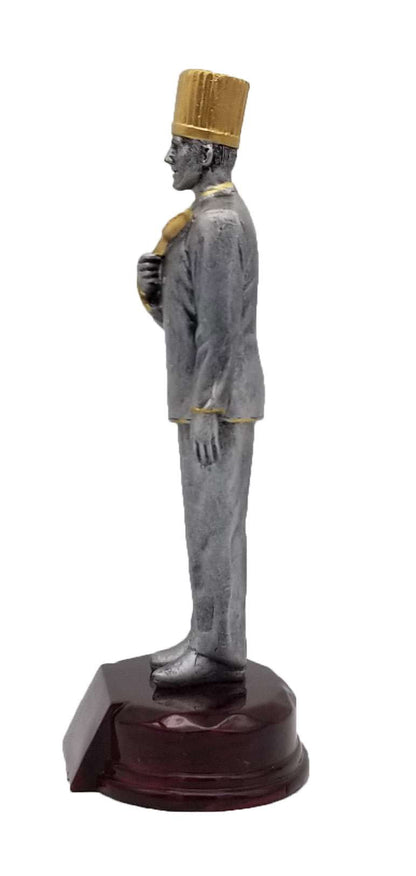 Chef Resin Trophy - Male | Engraved Chef Award - 7.25" or 9.25" Tall Decade Awards