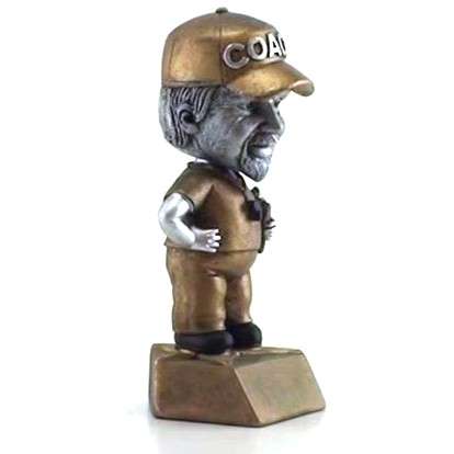 Coach Bobblehead Trophy - Female / Male | Engraved Coach Award - 6 Inch Tall Decade Awards