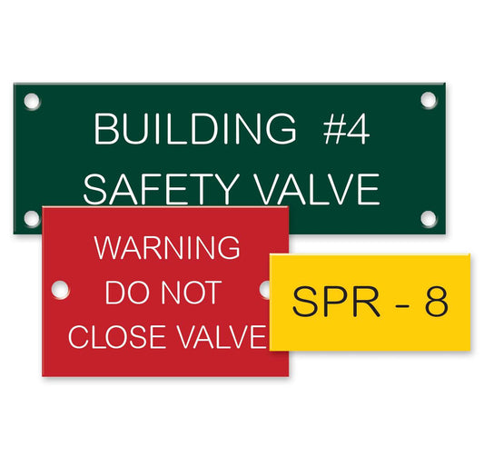 Control Panel Plate | Industrial Equipment Label | Instrument Panel Plate