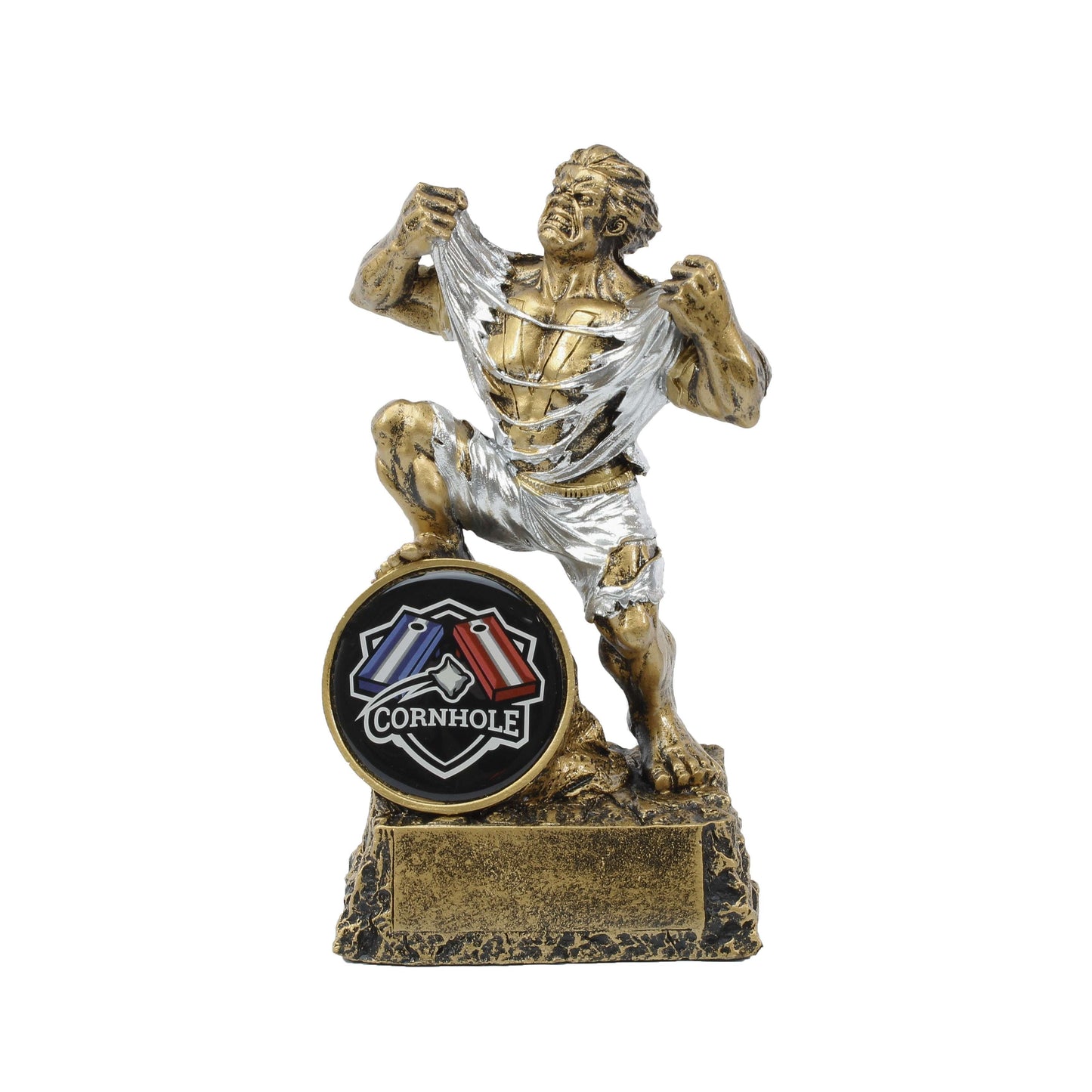 Cornhole Monster Trophy | Engraved Bean Bag Toss Beast Award - 6.75 Inch Tall Decade Awards