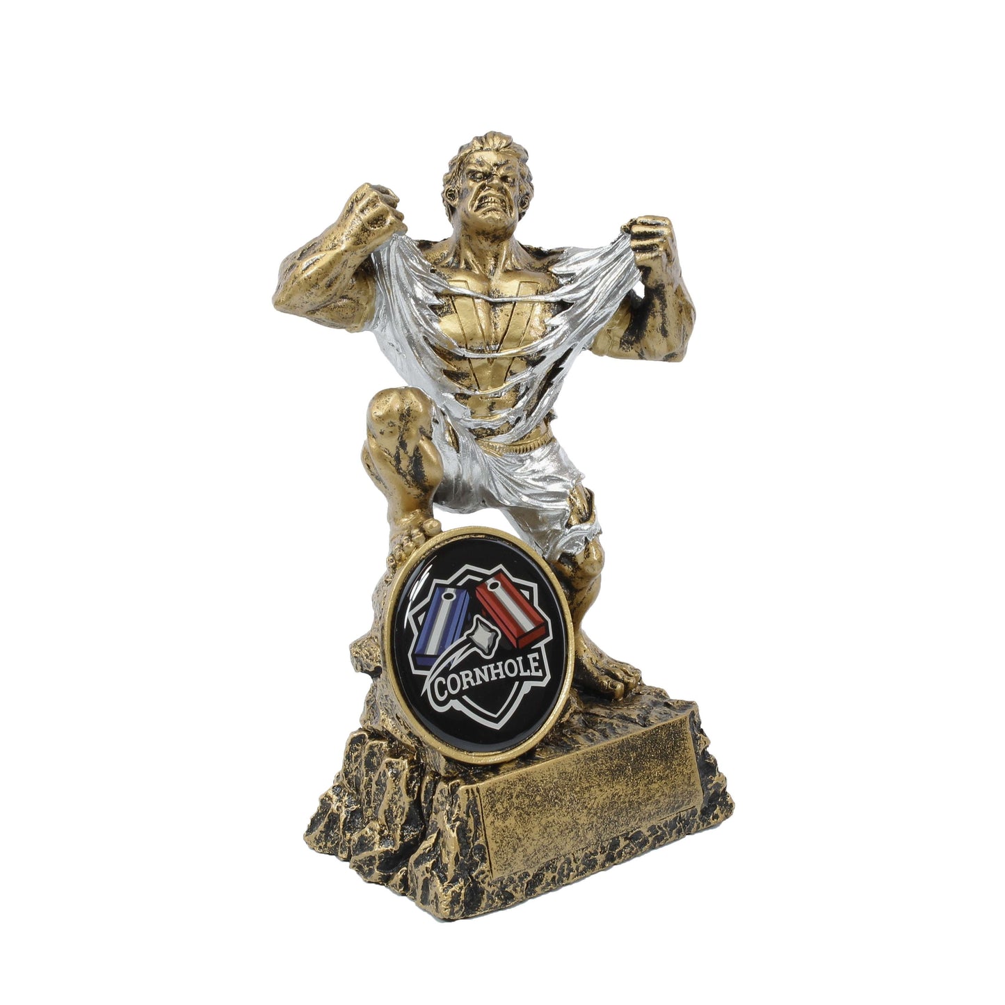 Cornhole Monster Trophy | Engraved Bean Bag Toss Beast Award - 6.75 Inch Tall Decade Awards