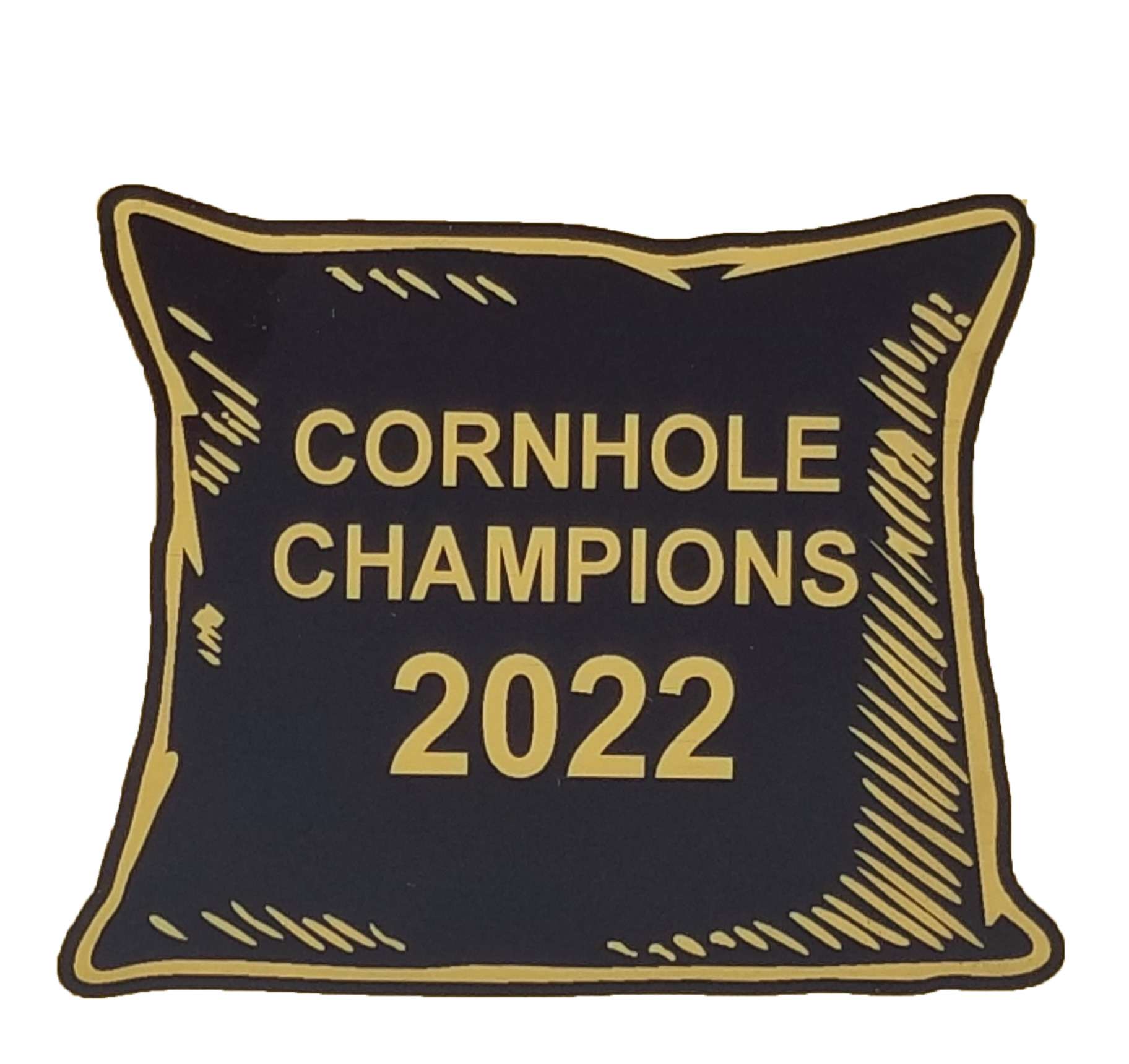 Cornhole Trophy / Engraved Bean Bag Plate - 7.875 Inch Tall Decade Awards