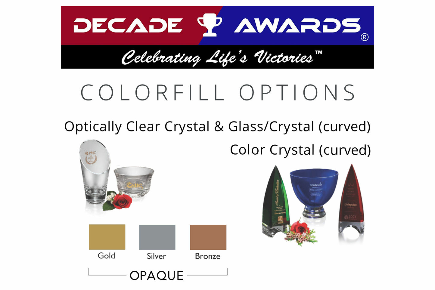 Cobalt Barrel Crystal Vase - Corporate Award | Engraved Crystal Vase - 8.5" or 10.5" Decade Awards