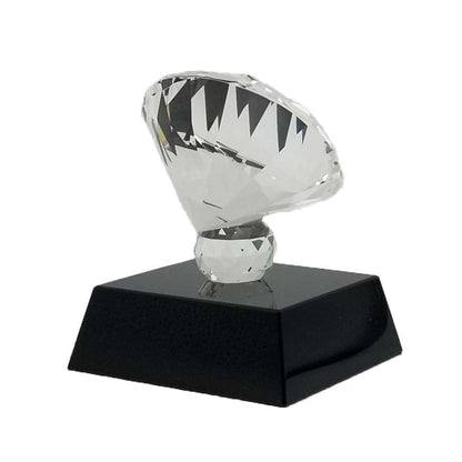 Crystal Diamond Trophy | Engraved Diamond Award - 3.75" x 3.5" Decade Awards