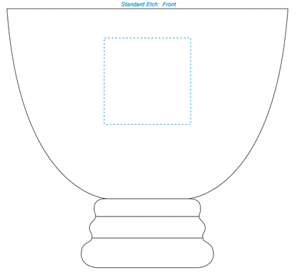 Crystal Bowl - Corporate Award | Engraved Crystal Bowl - 8.5" x 7.5" Decade Awards