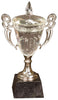 Cup Trophy - Crystal & Silver | Crystal Cup Award with Silver Handles - 8, 9.5 and 11.25 Inch Tall Decade Awards