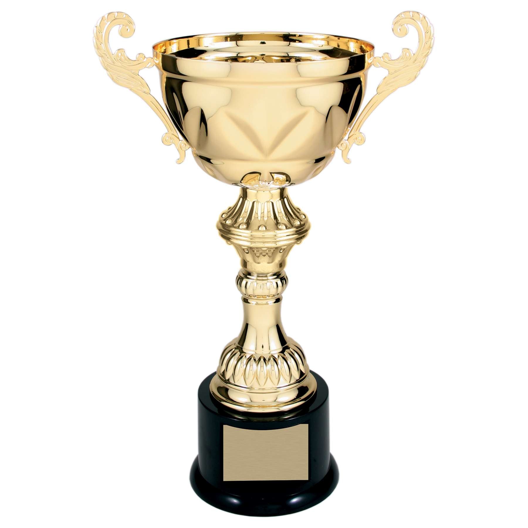Cup Trophy - Gold or Silver | Engraved Champion's Love Cup Award - 10", 11.5", 13" or 14.5" Tall Decade Awards
