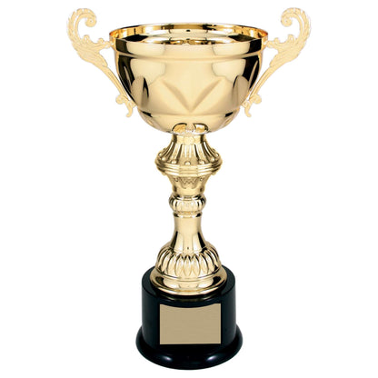 Cup Trophy - Gold or Silver | Engraved Champion's Love Cup Award - 10", 11.5", 13" or 14.5" Tall Decade Awards