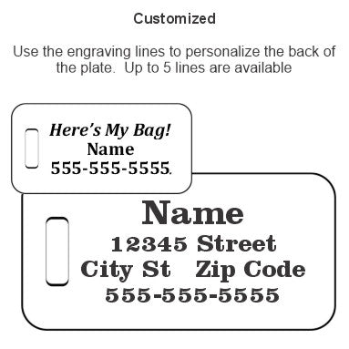 Poker Luggage Tag in 2 Sizes – Personalized Bag ID Tag for Poker Players, Blackjack Fans, and Travel Custom Design by Decade Awards