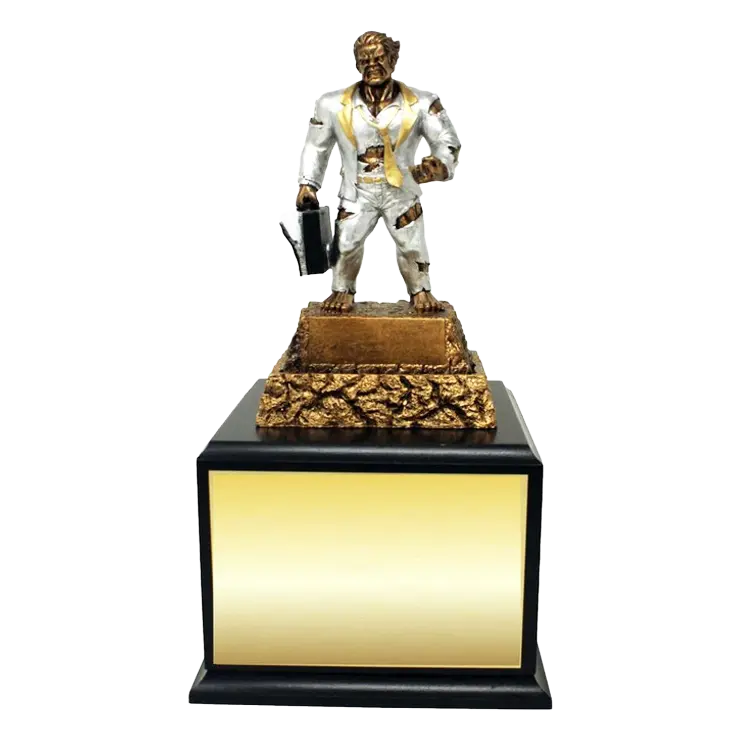 Monster Sales Perpetual Trophy | Beast Mode Sales Heritage Award | 13 Inches Tall