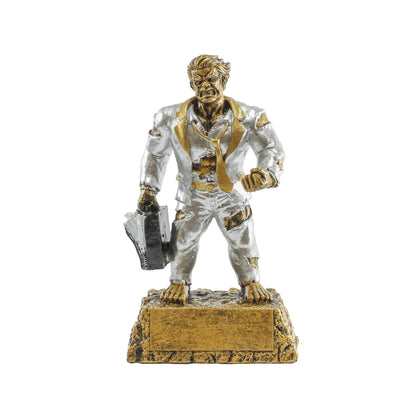 Monster Salesman Trophy | Engraved Business Monster Award - 6.75 Inch Tall Decade Awards