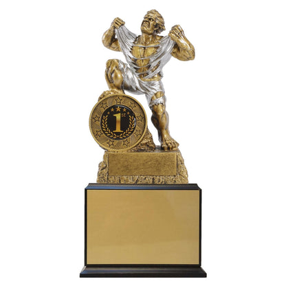 Large Monster 1st Place Perpetual Trophy | Engraved Champion Perpetual Trophy - 14.5 Inch Tall Decade Awards