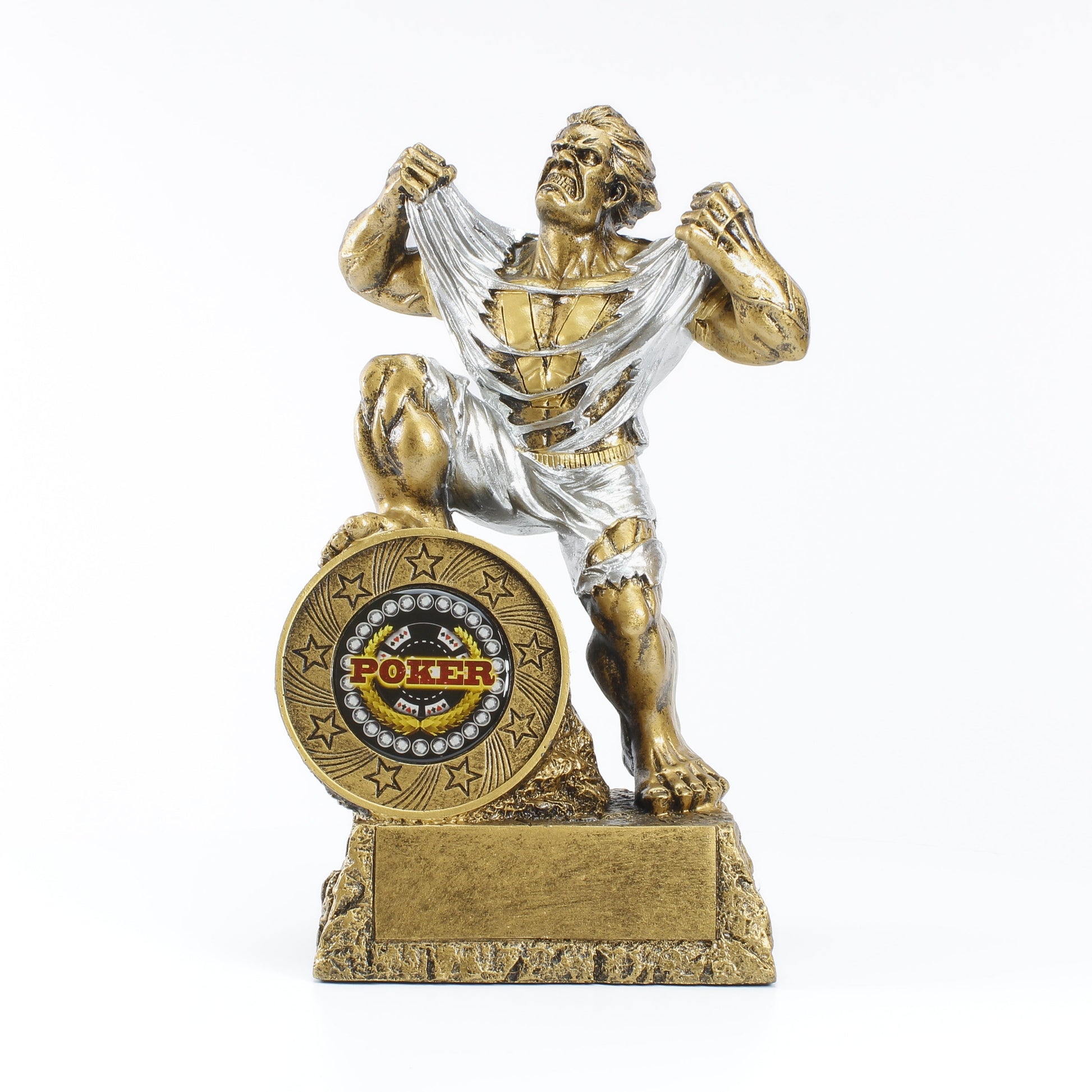 Poker LARGE Monster Trophy | Engraved Poker Winner GIANT BEAST Award - 9.5 Inch Tall Decade Awards