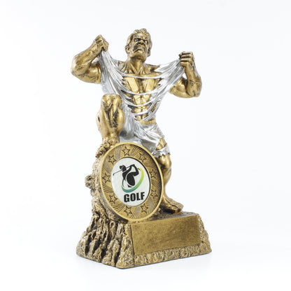 Golf LARGE Monster Trophy / Engraved Golf GIANT Beast Award - 9.5 Inch Tall