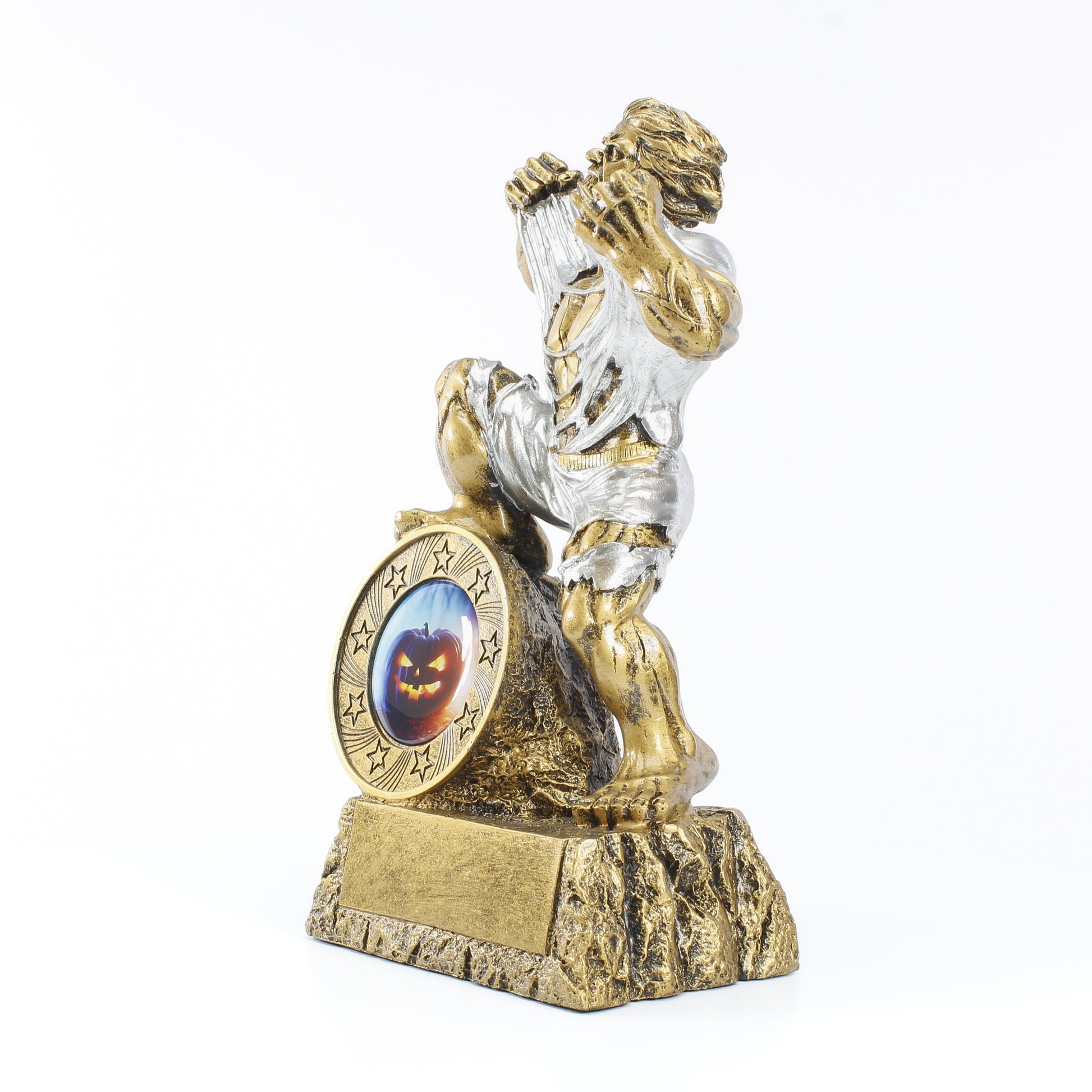Halloween LARGE Monster Trophy | Engraved Pumpkin HUGE Beast Award - 9.5 Inch Tall Decade Awards