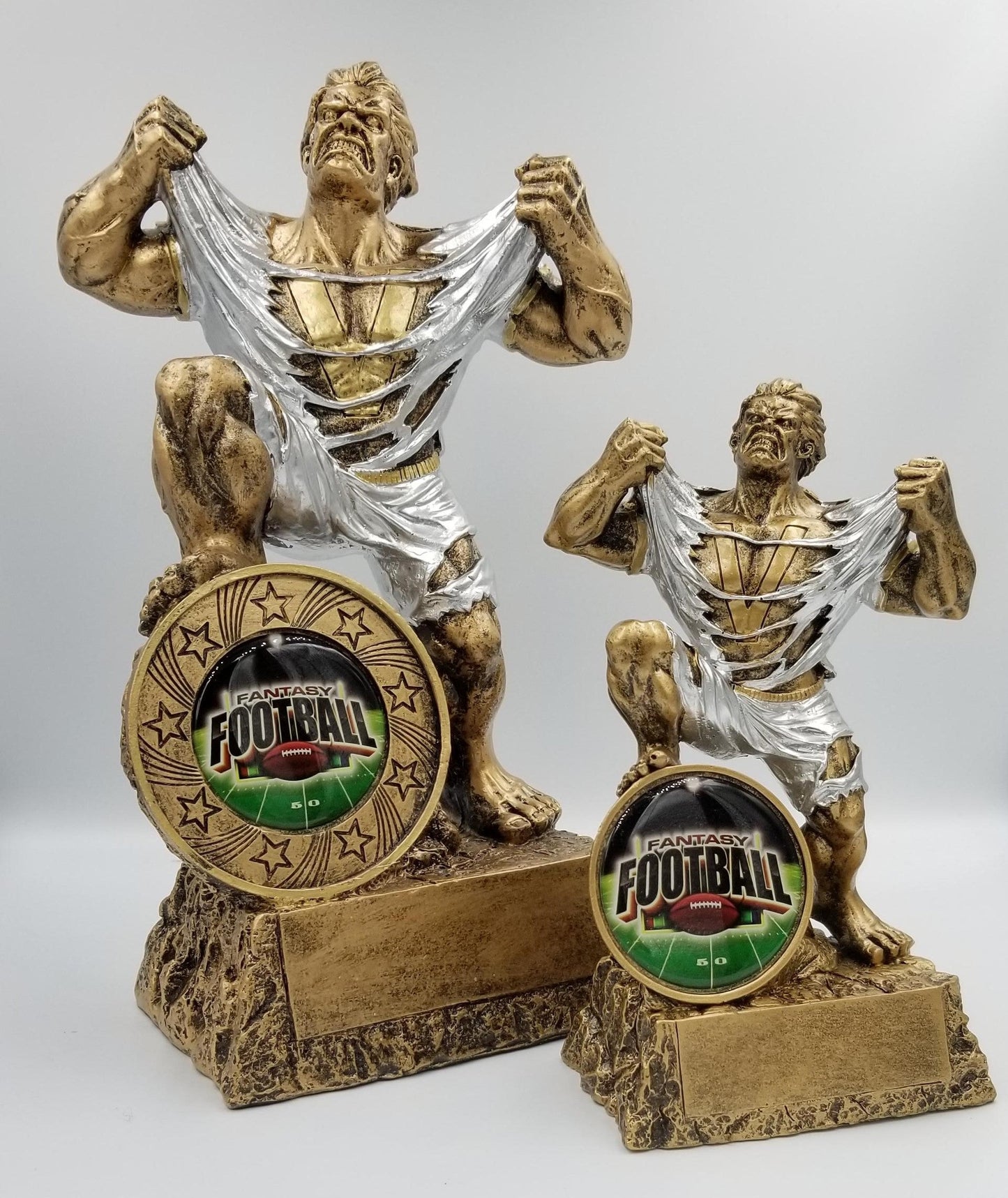 Fantasy Football League LARGE Monster Trophy | Engraved FFL GIANT Beast Award - 9.5 Inch Tall 