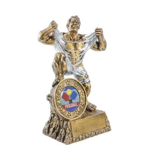 Pickleball LARGE Monster Trophy | Engraved Pickleball GIANT BEAST Award - 9.5 Inch Tall Decade Awards