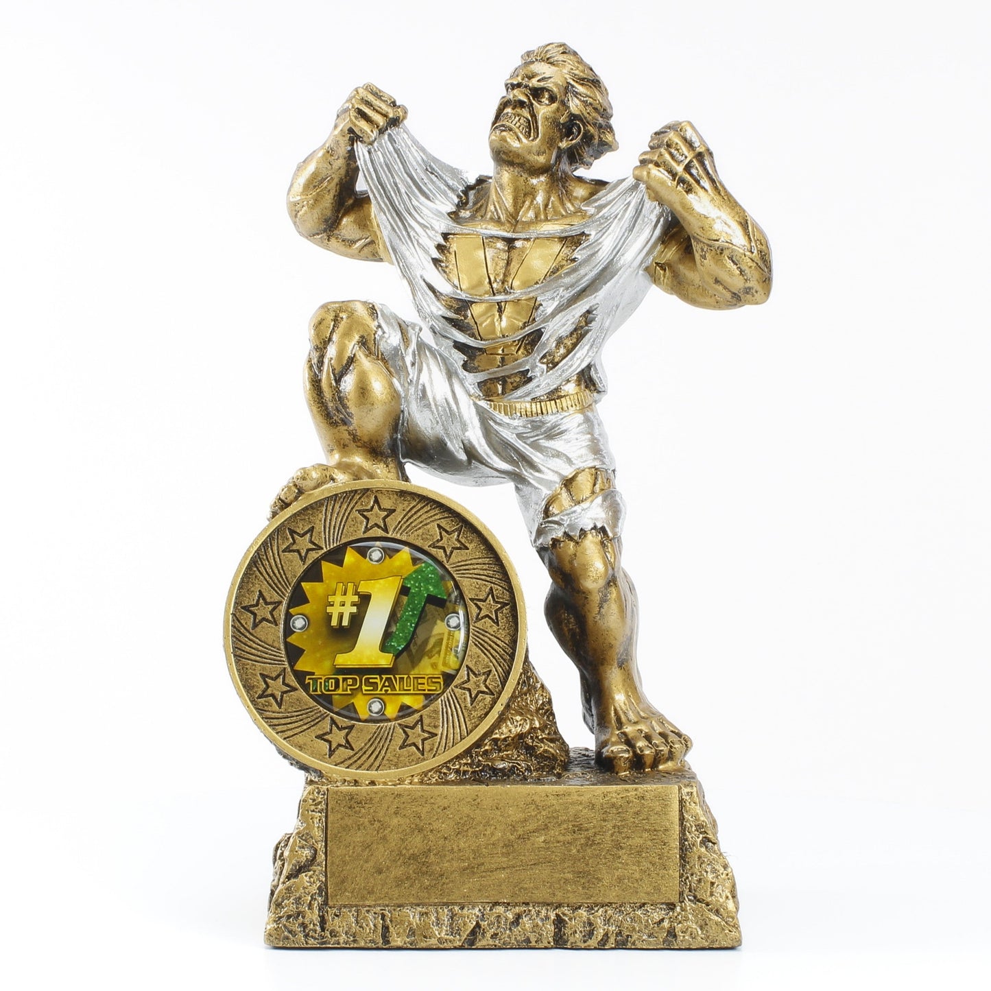Top Sales LARGE Monster Trophy - 9.5 Inch Tall | Engraved #1 Sales Champion GIANT BEAST Award Decade Awards