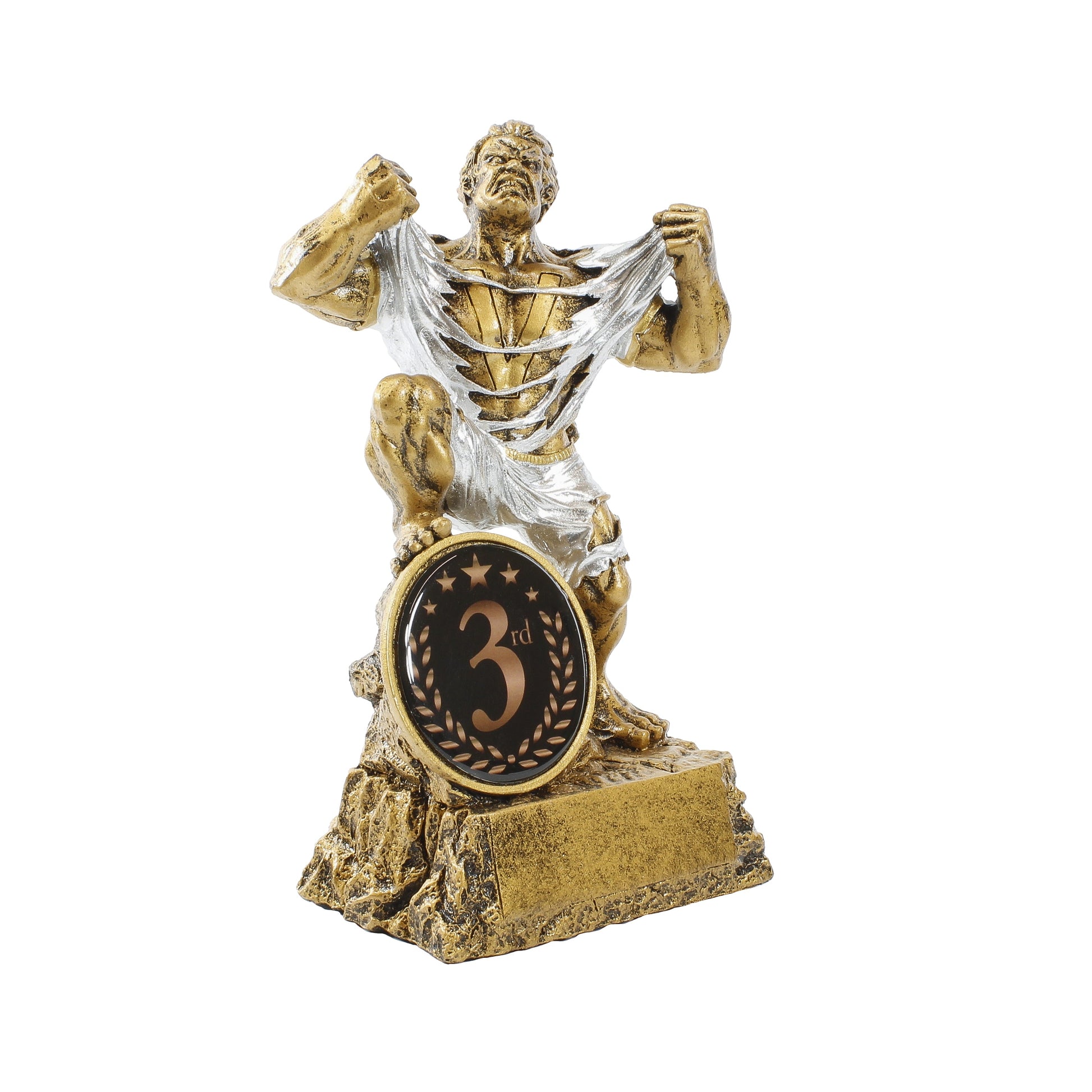 3rd Place Monster Trophy | Engraved #3 Beast Award - 6.75 Inch Tall Decade Awards