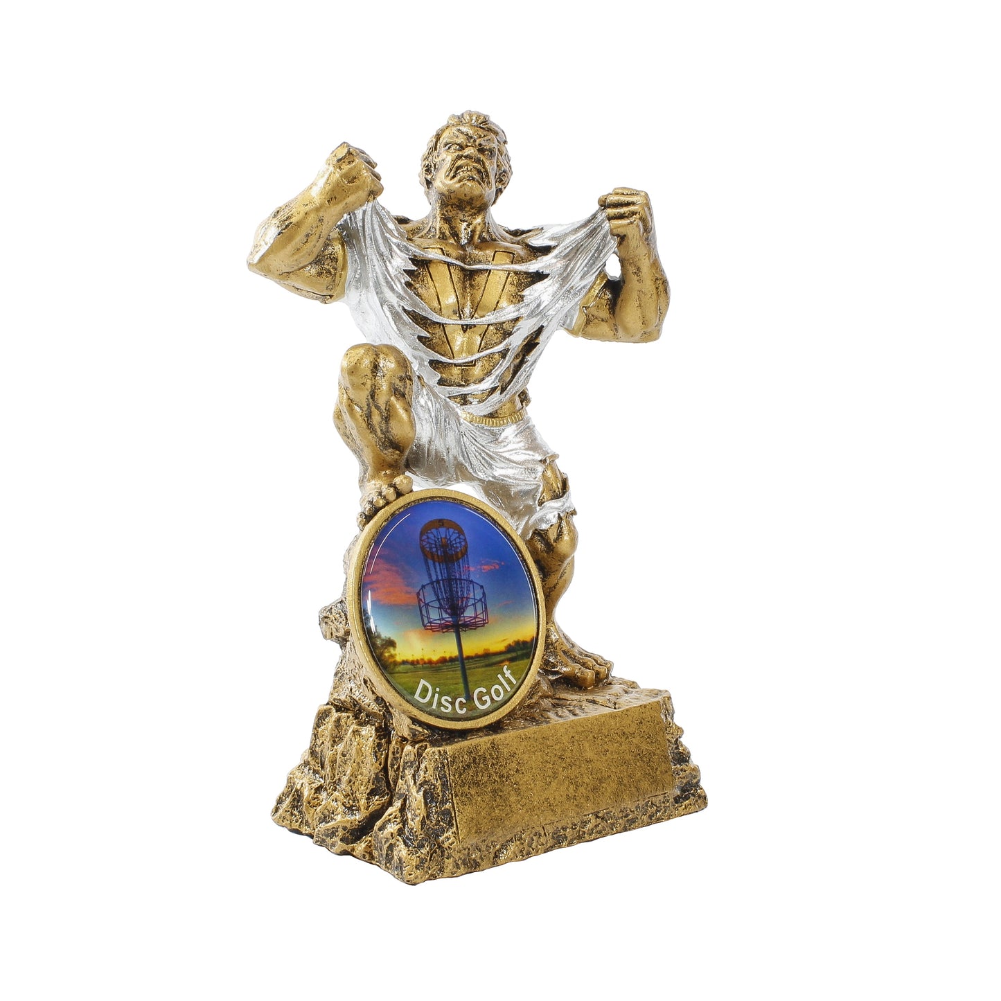 Disc Golf Monster Trophy | Engraved Disc Golf Beast Award - 6.75 Inch Tall Decade Awards