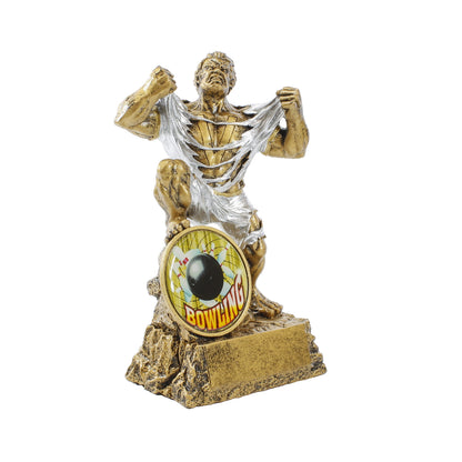 Bowling Monster Trophy | Engraved Bowler Beast Award - 6.75 Inch Tall Decade Awards