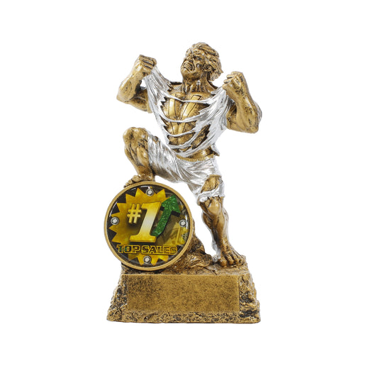 Top Sales Monster Trophy | Engraved #1 Sales Award - 6.75" Decade Awards