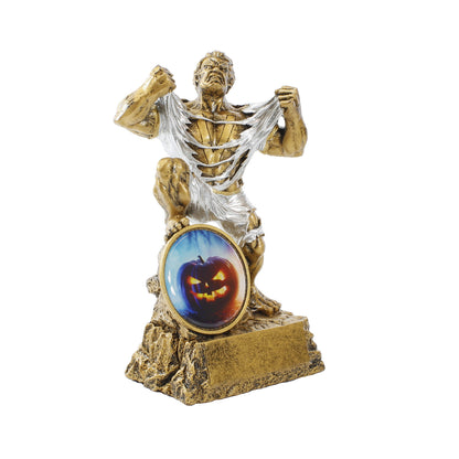 Halloween Monster Trophy | Engraved Pumpkin Beast Award - 6.75 Inch Tall Decade Awards