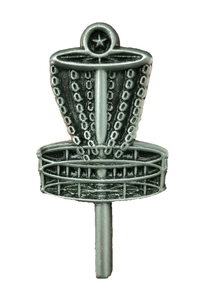 Disc Golf Lapel Pin | Letter Jacket Disc Golf Pin - 1.5" Tall