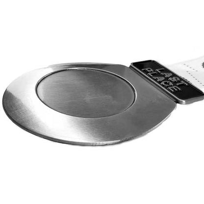 Toilet Seat Last Place Medal, Silver or Gold | Engraved Toilet Seat Medal with TP Loser Neckband- 3.25 Inch Wide Decade Awards