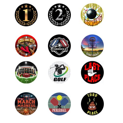 Toilet Seat Last Place Medal, Silver or Gold | Engraved Toilet Seat Medal with TP Loser Neckband- 3.25 Inch Wide Decade Awards