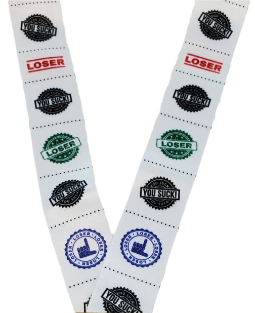 Toilet Seat Medal and TP Ribbon | Silver or Gold | Assorted Insert Options | Award of Shame