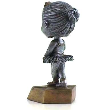 Dance Bobblehead Trophy | Engraved Ballerina Award - 6 Inch Tall Decade Awards