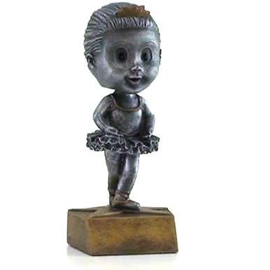 Dance Bobblehead Trophy | Engraved Ballerina Award - 6 Inch Tall Decade Awards