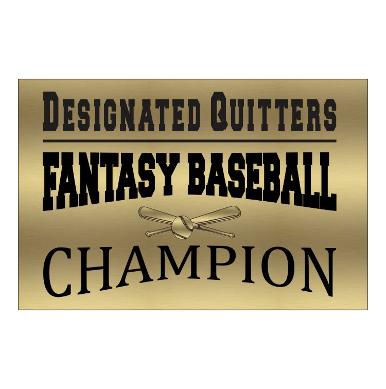 Fantasy Baseball Perpetual Trophy | Personalized Fantasy Baseball Perpetual Award | 10.5 Inches Tall