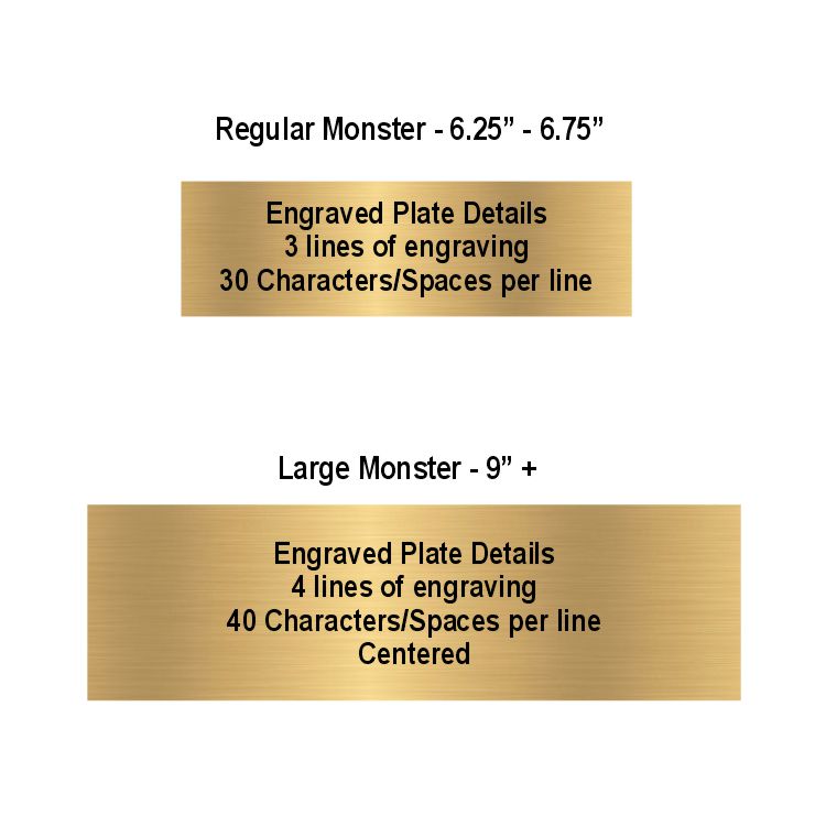 Football Monster Trophy | Engraved Gridiron Beast Award - 6.75" or 9" Decade Awards