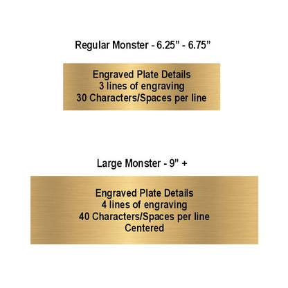 Football Monster Trophy | Engraved Gridiron Beast Award - 6.75" or 9" Decade Awards