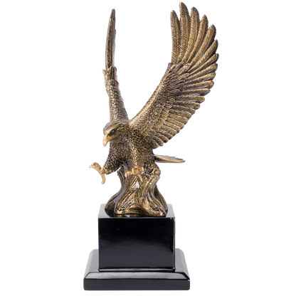 Eagle Trophy | Personalized Eagle Award | Black Base | 10.75 Inches Tall