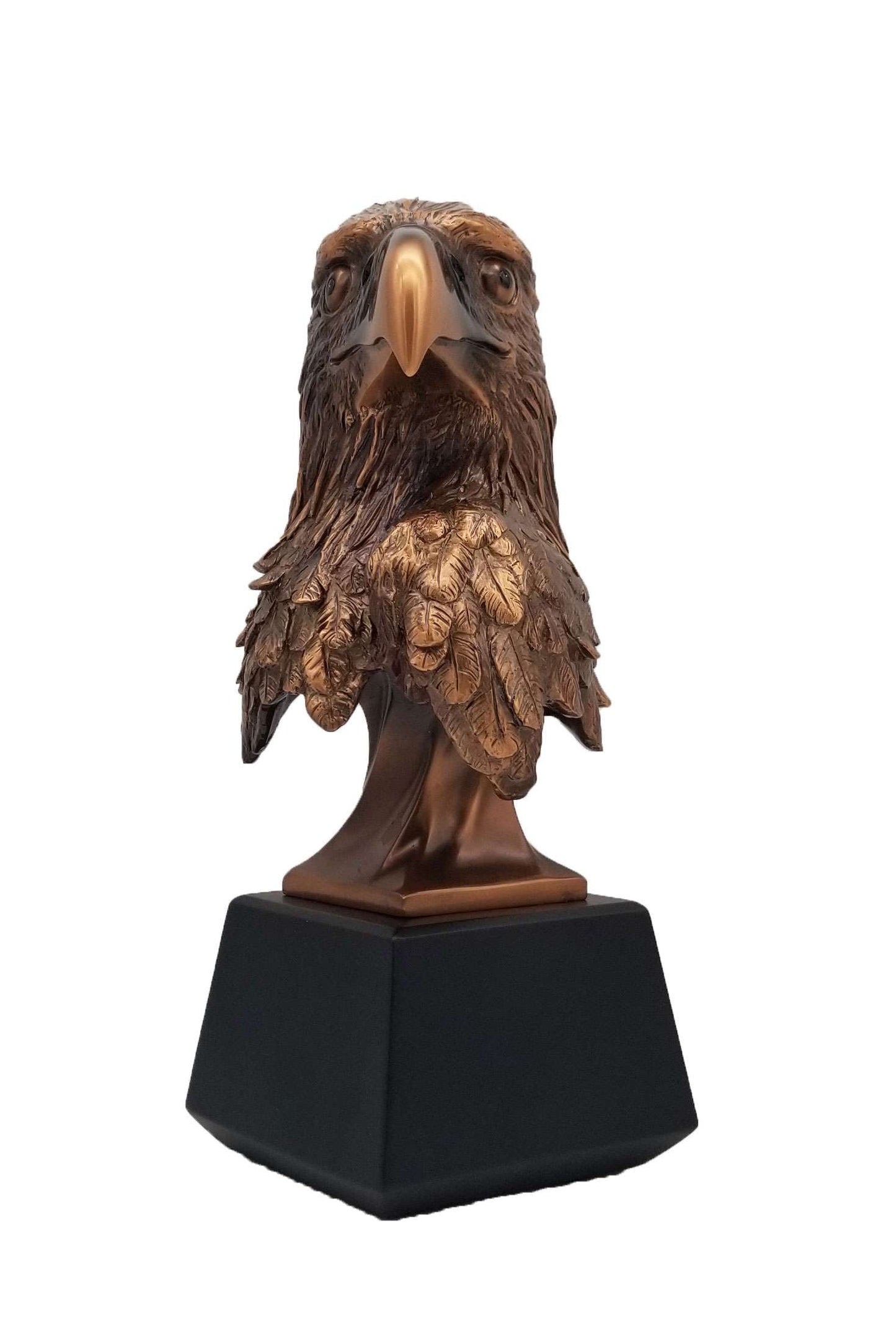 Eagle Head Bronze Award | Engraved Bronzed Eagle Head Trophy - 8, 9 or 10 Inch Tall Decade Awards