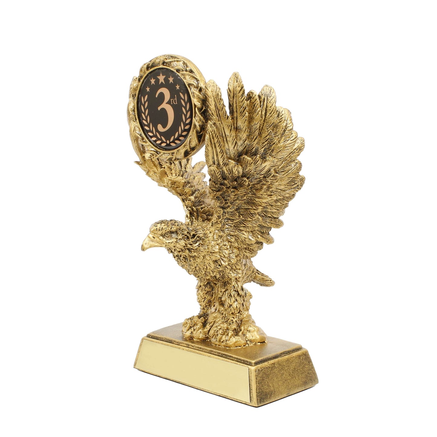 Eagle Place Trophy - 1st, 2nd or 3rd Place| Engraved Gold Eagle Award - 8" Tall Decade Awards