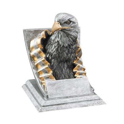 Eagle Spirit Mascot Trophy | Engraved Eagle Award - 4 Inch Tall Decade Awards