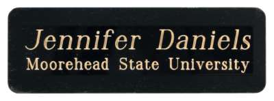 Engraved Plate | Black Brass Engraving Plate with Adhesive Backing Decade Awards