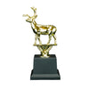 Golden Buck Trophy | Christmas Reindeer Award | Hunting Trophy | 7.75 Inches Tall