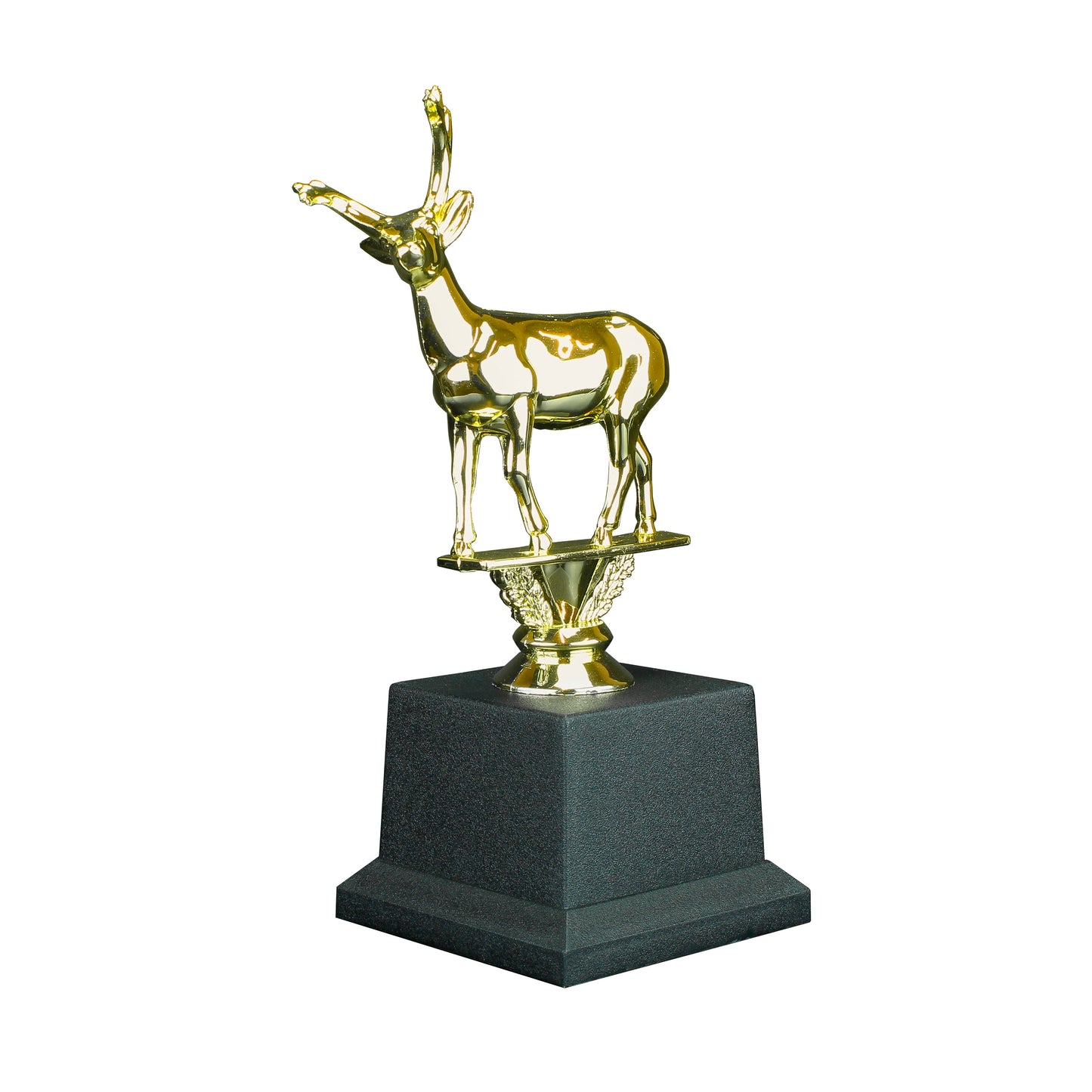 Golden Buck Trophy | Christmas Reindeer Award | Hunting Trophy | 7.75 Inches Tall