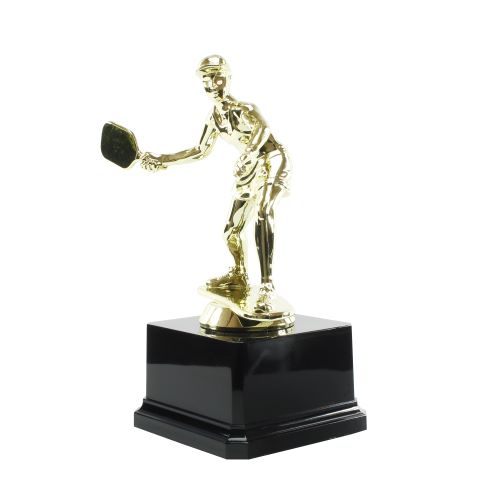 Pickleball Paddle Trophy | Engraved Pickle Ball Award - 5.25" Tall Decade Awards