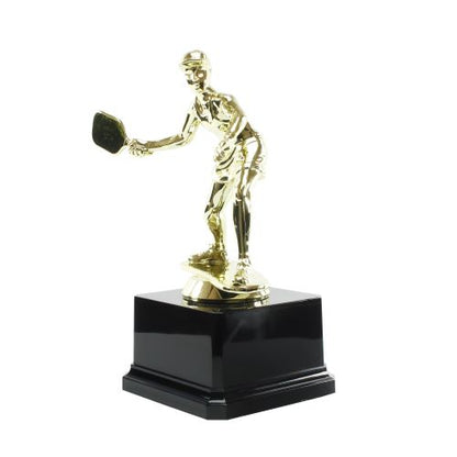 Pickleball Paddle Trophy | Engraved Pickle Ball Award - 5.25" Tall Decade Awards