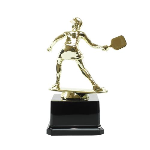 Pickleball Paddle Trophy | Engraved Pickle Ball Award - 5.25" Tall Decade Awards