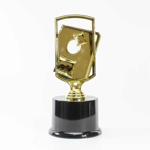 Cornhole Trophy - 8.375 Inch Tall  | Engraved Bean Bag Award Decade Awards
