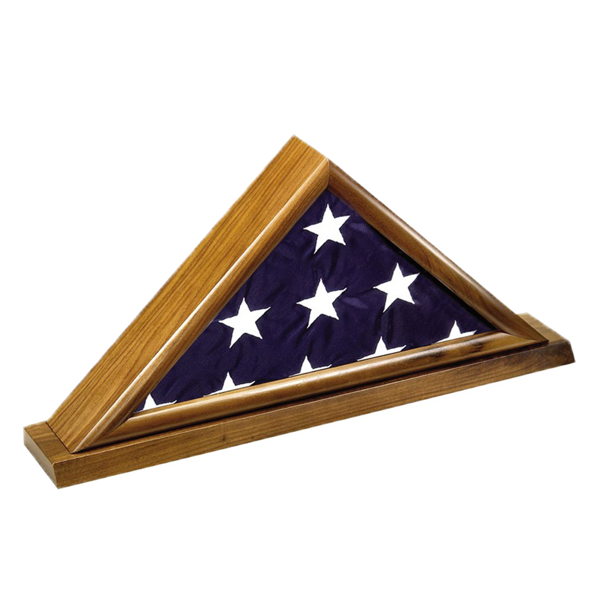 Memorial Flag Case | Cherry or Walnut Finish | Flag Presentation Case | 17.5x8.5